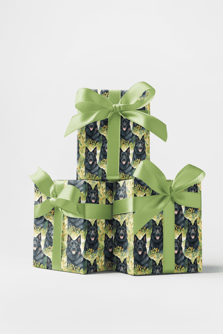 Poised and Ready - Belgian Shepherd Wrapping Paper