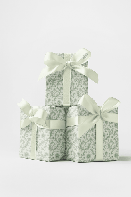 Celadon Baroque - Baroque Filigree Wrapping Paper