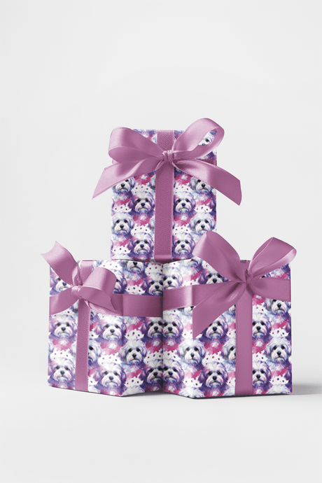 Minimal Maltese Wrapping Paper