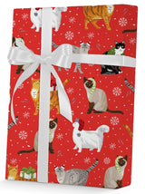 Christmas Cats - Gift Wrap - Ream Gift Wrap Roll (24" x 833 ft.)