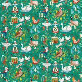 12 Days - Gift Wrap - Jumbo Roll (30" x 10 ft.)