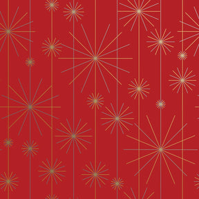 Starburst Red - Gift Wrap - Ream Gift Wrap Roll (30" x 833 ft.)