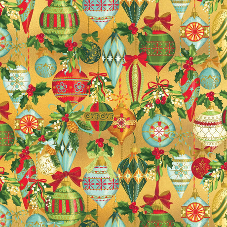 Ornamental Beauty Gold - Gift Wrap - Ream Gift Wrap Roll (30" x 833 ft.)