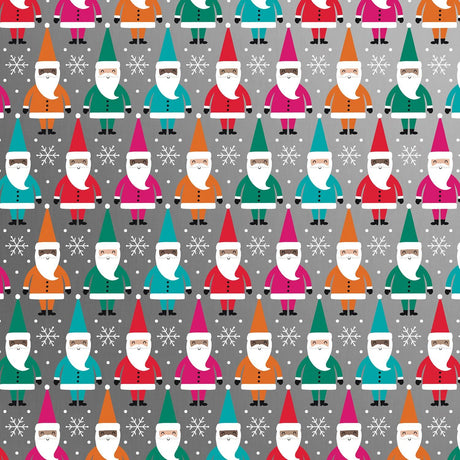 Bright Santa - Gift Wrap - Jumbo Roll (30" x 10 ft.)