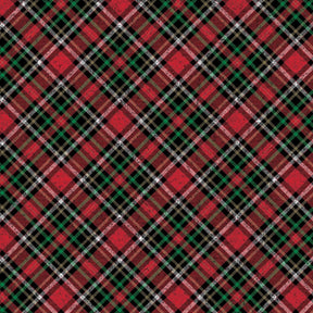 Red Gold Holographic Plaid - Gift Wrap - Ream Gift Wrap Roll (30" x 833 ft.)