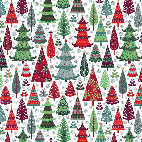 Holographic Trees - Gift Wrap - Jumbo Roll (30" x 10 ft.)