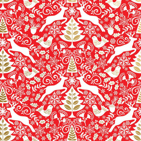Scandanavian Red - Gift Wrap - Ream Gift Wrap Roll (30" x 833 ft.)