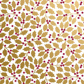 Elegant Holly - Gift Wrap - Jumbo Roll (30" x 10 ft.)