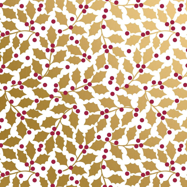 Elegant Holly - Gift Wrap - Jumbo Roll (30" x 10 ft.)