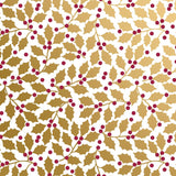 Elegant Holly - Gift Wrap - Jumbo Roll (30" x 10 ft.)