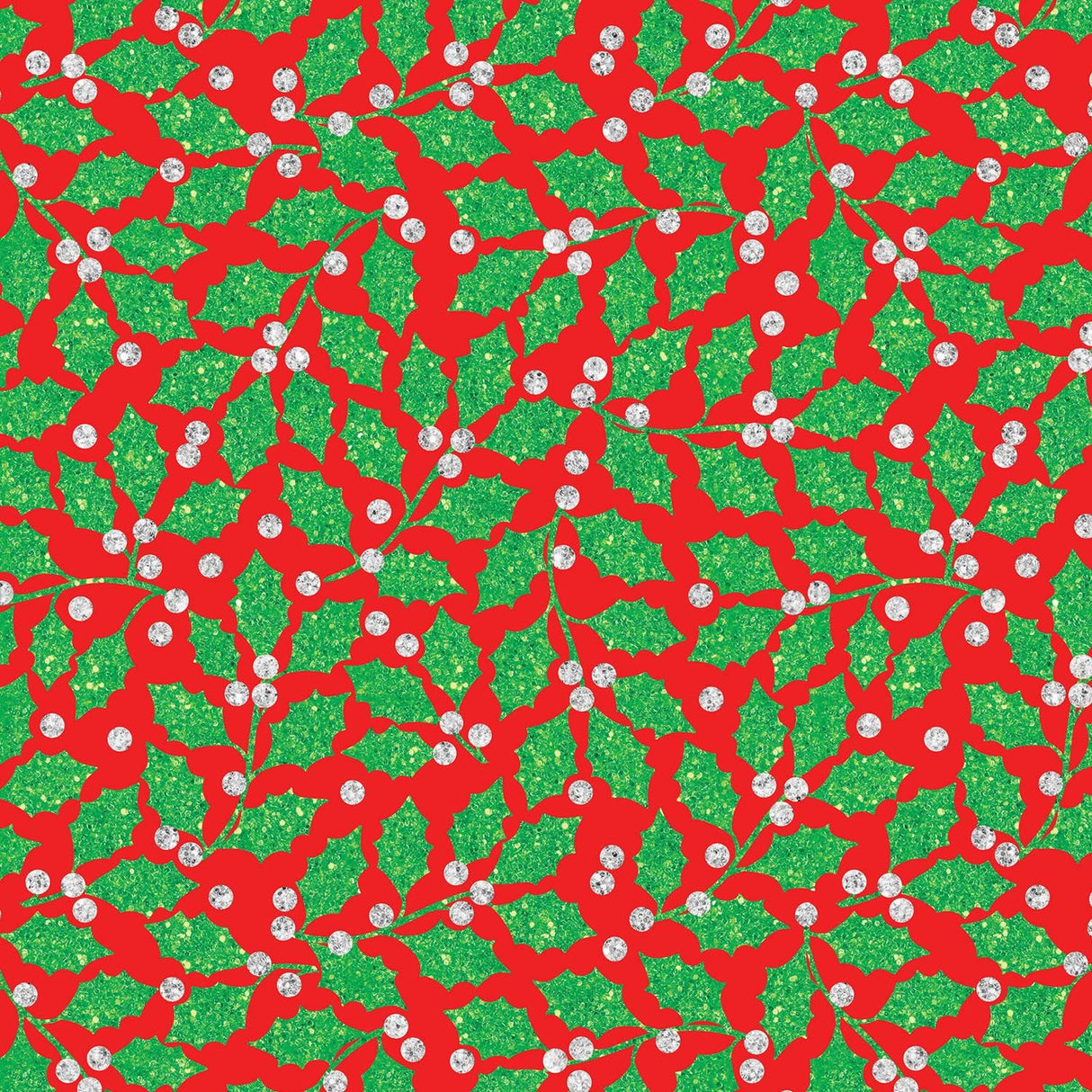 Elegant Holly Red - Gift Wrap - Jumbo Roll (30" x 10 ft.)