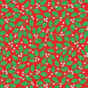 Elegant Holly Red - Gift Wrap - Jumbo Roll (30" x 10 ft.)