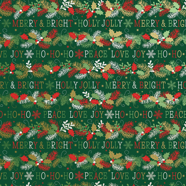 Merry & Bright - Gift Wrap - Ream Gift Wrap Roll (30" x 833 ft.)