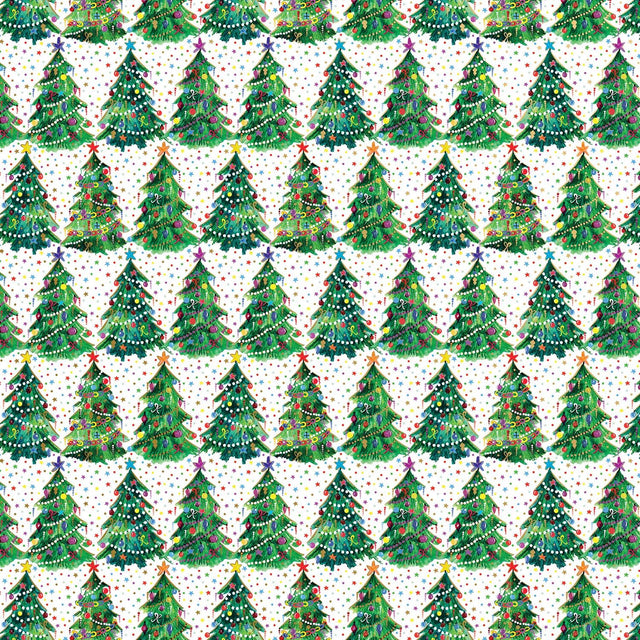 Christmas Trees - Gift Wrap - Jumbo Roll (30" x 10 ft.)