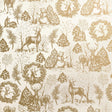 Winter Woods Gold - Gift Wrap - Ream Gift Wrap Roll (30" x 833 ft.)