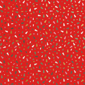 Little Red Trees - Gift Wrap - Jumbo Roll (30" x 10 ft.)
