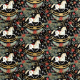 Rocking Horse Noel Black - Gift Wrap - Ream Gift Wrap Roll (30" x 833 ft.)