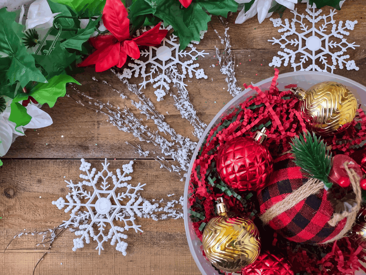 Crinkle paper 40lb Christmas Shredded paper