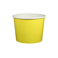 Solid Yellow - Ice Cream Cup - (16 oz) 4-3/8" Dia x 3-1/4" H
