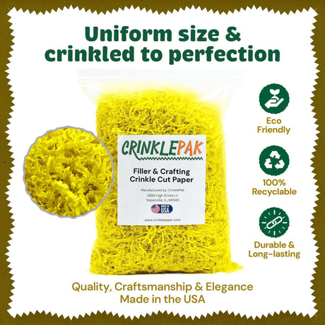 10 LB Yellow Crinkle Paper