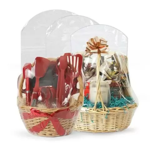 Dome Shrink Bags for Shrink Wrapping Gift Baskets - Box and Wrap