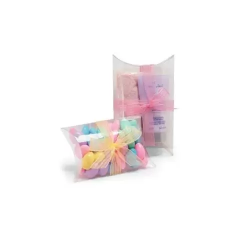 Clear Pillow Boxes for Favors and Candy - Box and Wrap