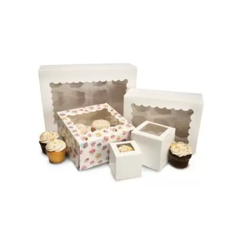 6 Cupcakes Box - Rose Design – Drop Shop Deliveries