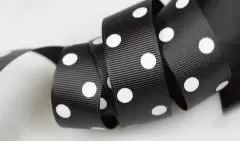 Domino Dots Grosgrain Ribbon