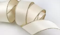 Gold Edge Satin Ribbon