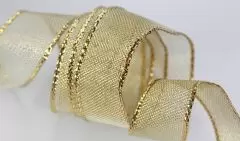 Metallic Mesh Ribbon