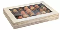 Large Wooden Macaron Box