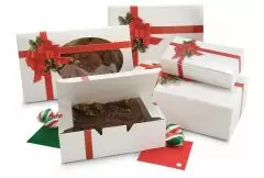 Ribbon N Holly Candy Box Collection