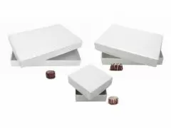 Embossed White Rigid Candy Boxes