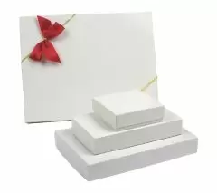 White Krome Rigid Candy Boxes