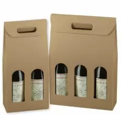 Natural Kraft Wine Carrier