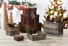 Rustic Wood Gift Box Collection