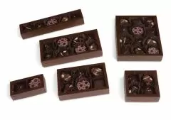 Brown Frosted Artisan Window Candy Boxes