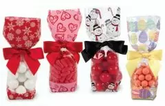 Deluxe Theme Candy Bags for Christmas, Easter, and Valentine's Day