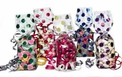 Metallic Polka Dot Candy Bags
