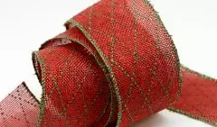 Burlap Glitter Ribbon