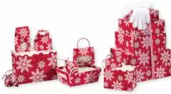 Red and White Snowflakes Gift Box Collection