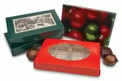 1/2 lb Rectangle Candy Boxes - Lid & Base