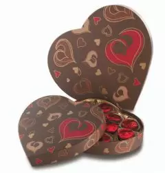 Brown Nolita Heart Candy Boxes