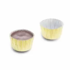 Gold Foil Candy Cup - Aluminum - Direct Pour - 1 x 11/16" - Pack/968