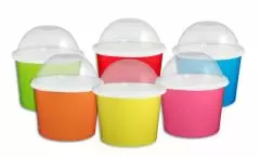 Solid Color Ice Cream Cups