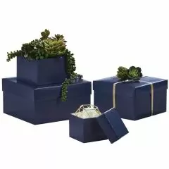 Navy Gift Boxes - Lid and Base
