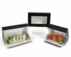 Gloss Black Window Sushi Boxes
