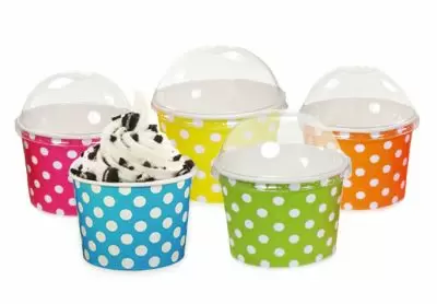 Polka Dot Ice Cream Cups