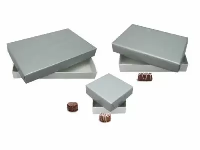 Silver Luster Rigid Candy Boxes