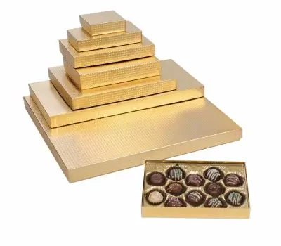 Gold Diamond Rigid Candy Boxes